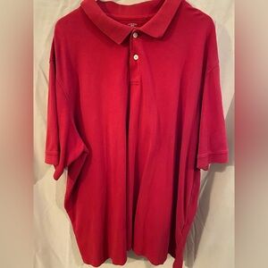 Faded Glory Vibrant Red Polo Shirt